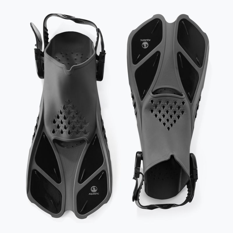 Zestaw do snorkelingu AQUASTIC MSFA-01SC czarny 3
