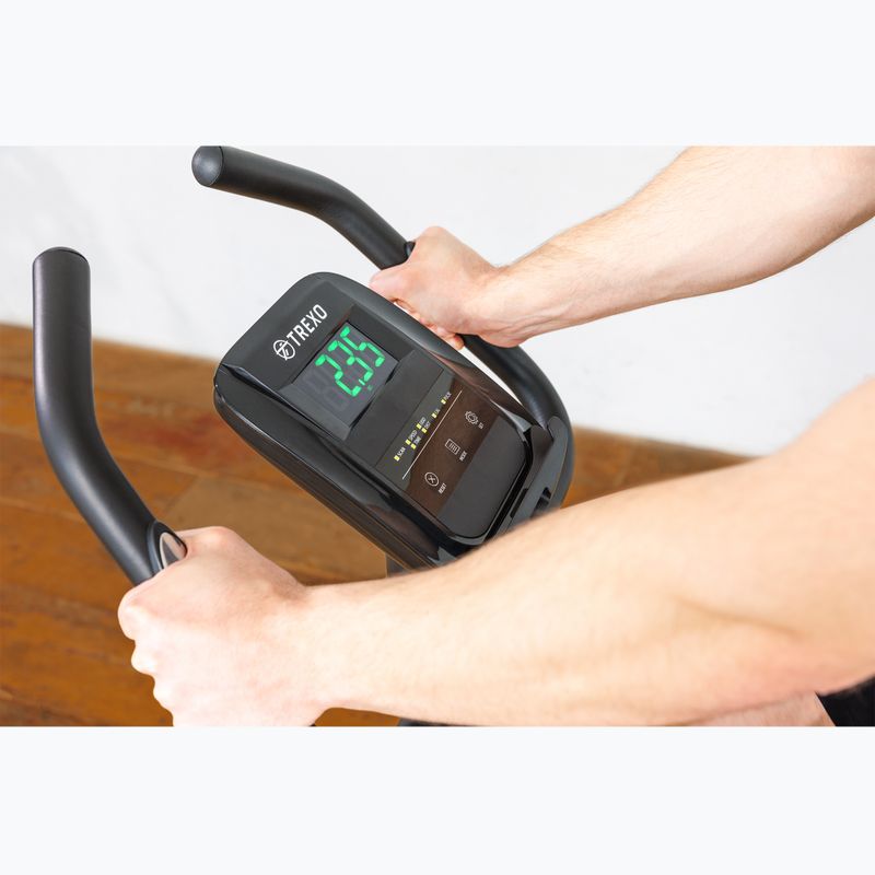 Rower stacjonarny TREXO Hex 02 czarny 5