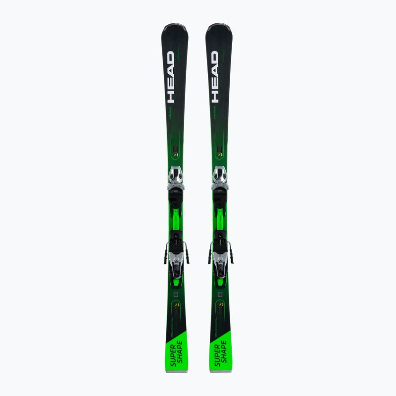 Narty zjazdowe HEAD Supershape e-Magnum SW SF-PR + wiązania Protector PR 13 black/green