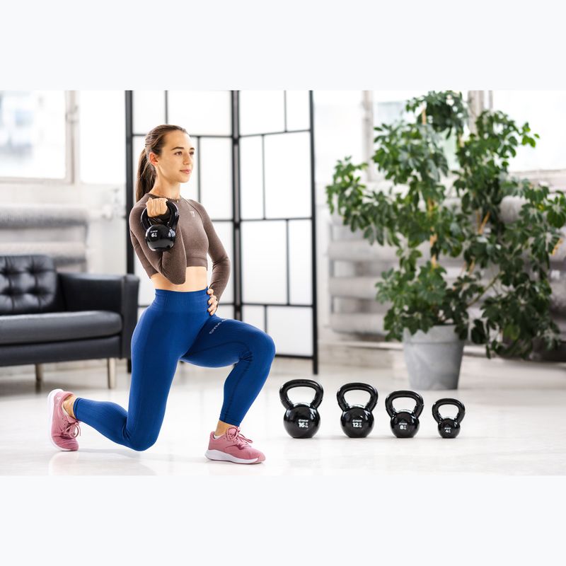 Kettlebell Żeliwny gumowany TREXO VKB08 8 kg 3