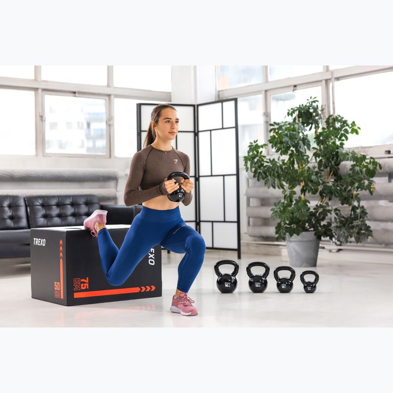 Kettlebell Żeliwny gumowany TREXO VKB08 8 kg 5