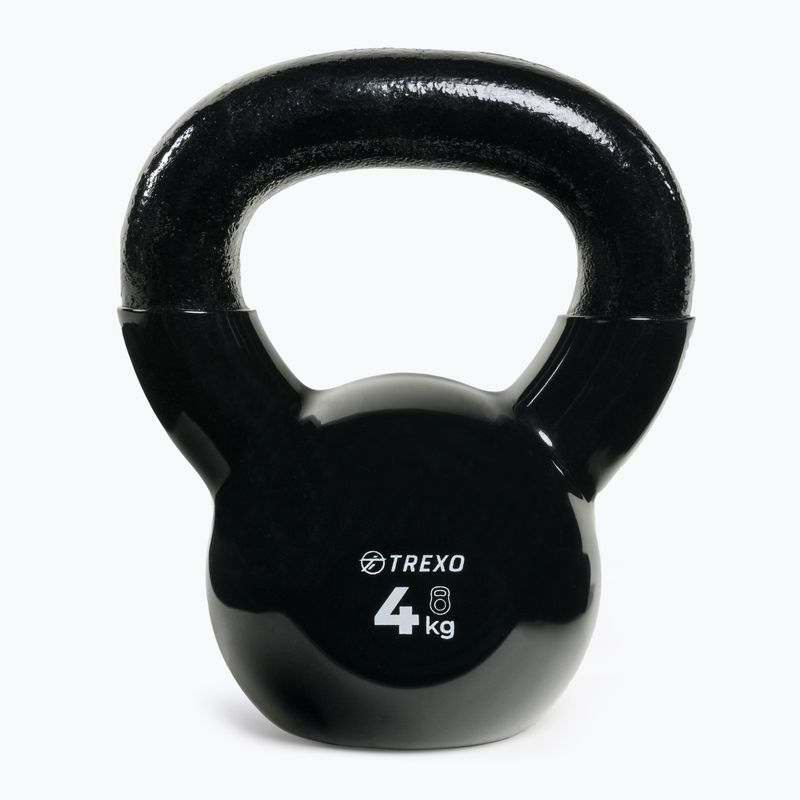 Kettlebell Żeliwny gumowany TREXO VKB04 4 kg 2