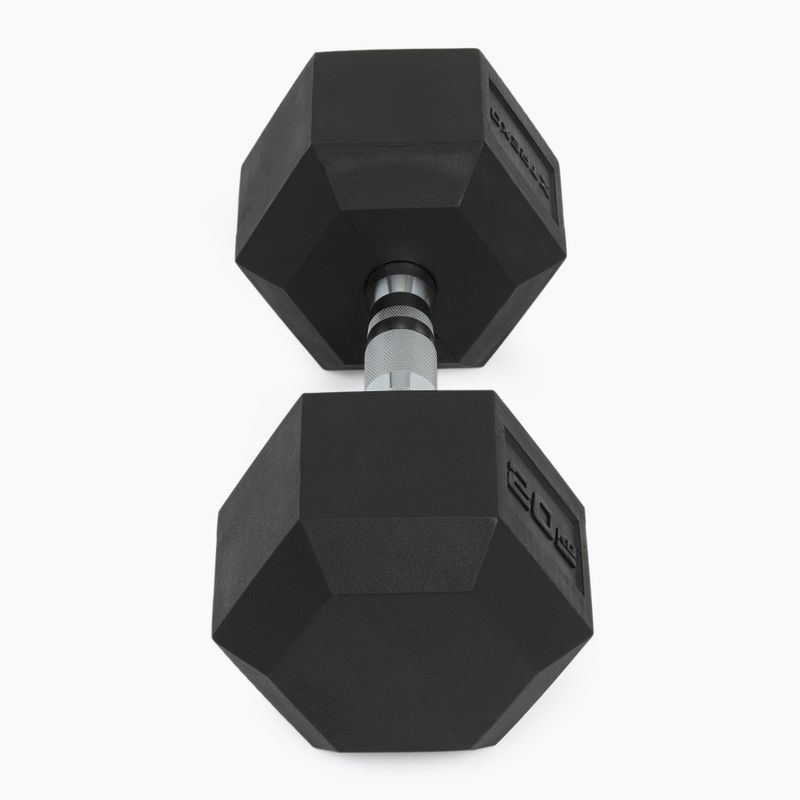 Hantel ogumowany XTREXO Hex 20 kg 6