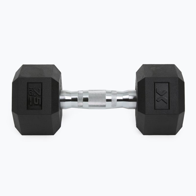Hantel ogumowany XTREXO Hex 7.5 kg 7