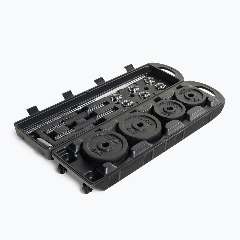 Zestaw hantli ze sztangą XTREXO DK50 50 kg