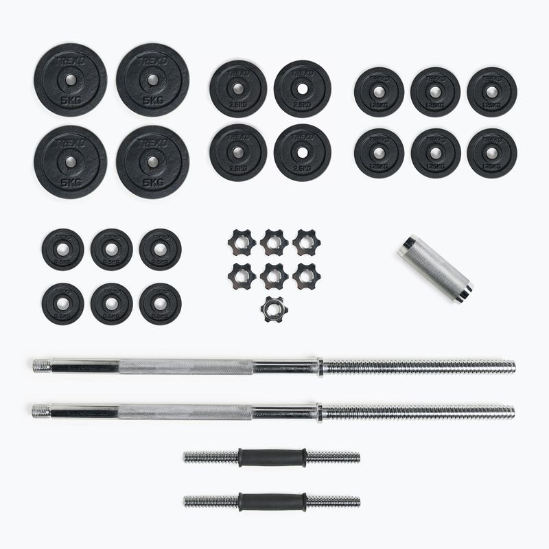 Zestaw hantli ze sztangą XTREXO DK50 50 kg 3