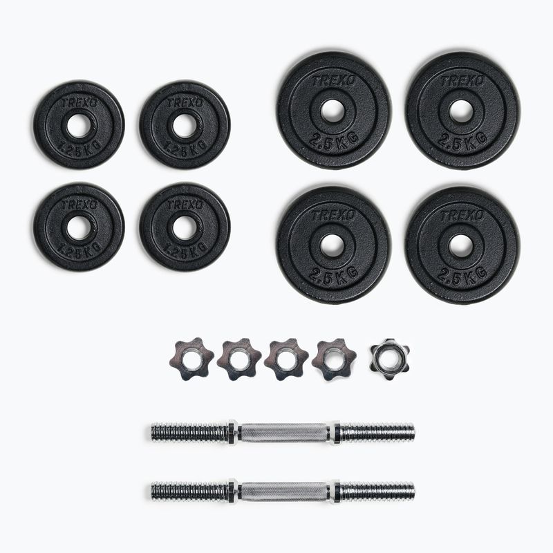 Zestaw hantli XTREXO DK20 20 kg 12