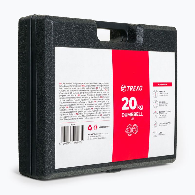 Zestaw hantli XTREXO DK20 20 kg 15