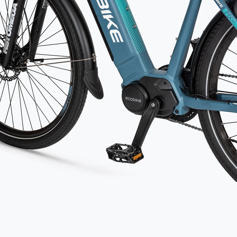 Rower elektryczny EcoBike MX500 48V 13Ah 624Wh X500 Greenway blue 5
