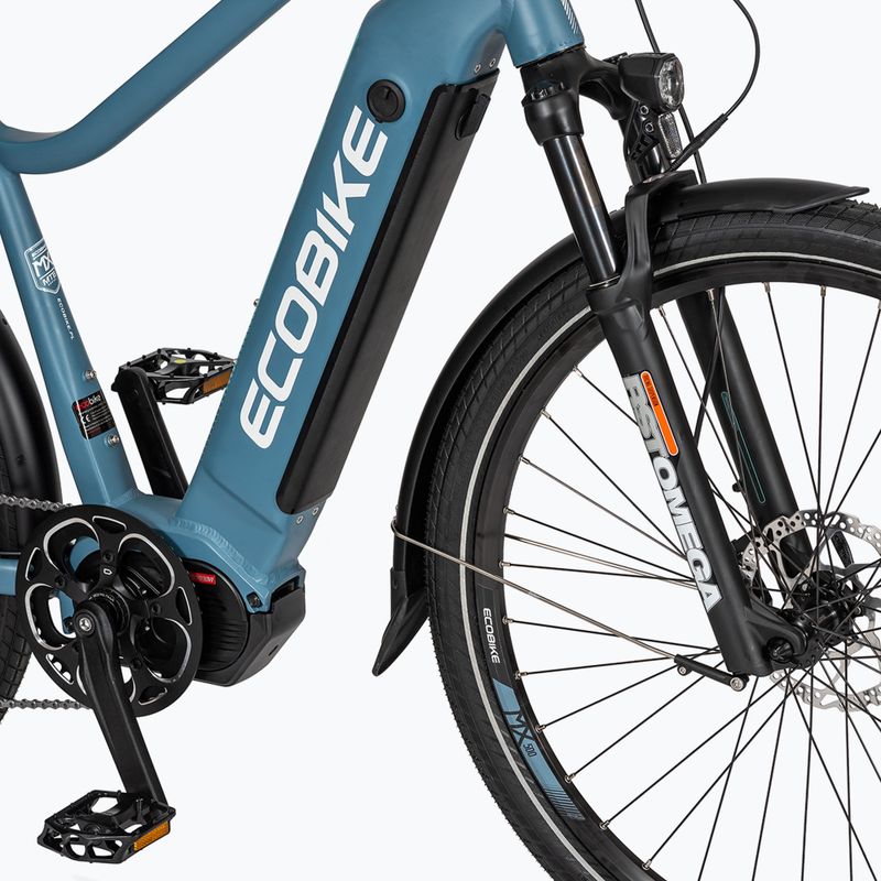 Rower elektryczny EcoBike MX500 48V 13Ah 624Wh X500 Greenway blue 7