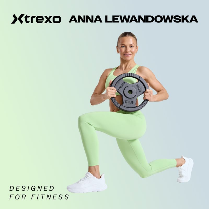 Obciążenie żeliwne ogumowane XTREXO RW5 5 kg czarne 2