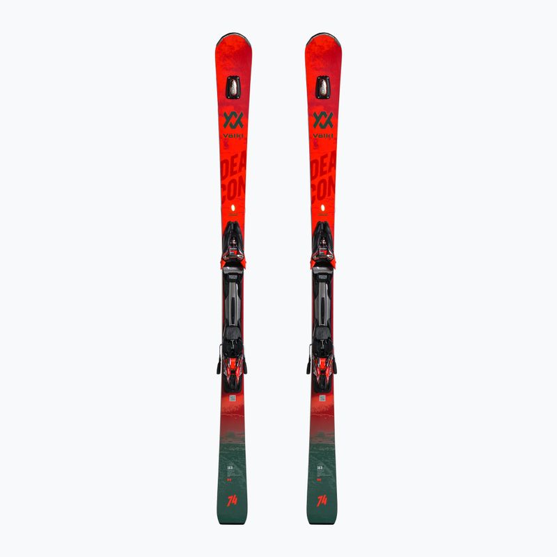 Narty zjazdowe Völkl Deacon 74 + wiązania RMotion2 16 GW red/grey
