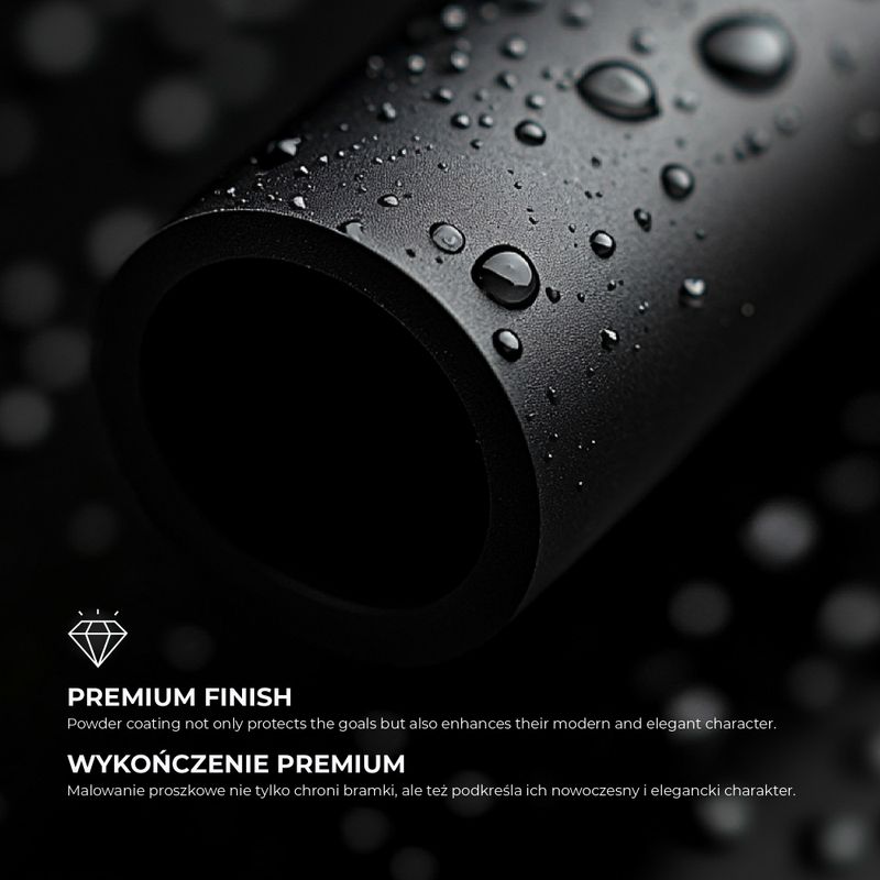 Bramka do piłki nożnej OneTeam One OT-SG3016 300 x 160 cm stal ocynkowana biały/czarny 15