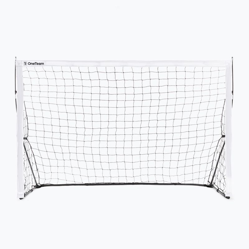 Bramka do piłki nożnej OneTeam Flex OT-SNG2415 240 x 150 cm biały/czarny 2