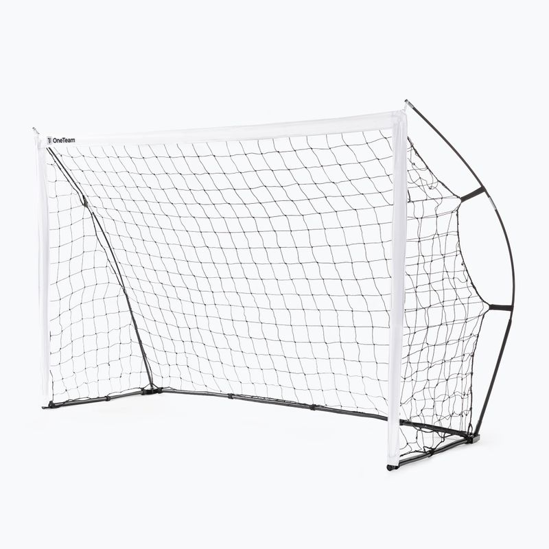 Bramka do piłki nożnej OneTeam Flex OT-SNG2415 240 x 150 cm biały/czarny 3