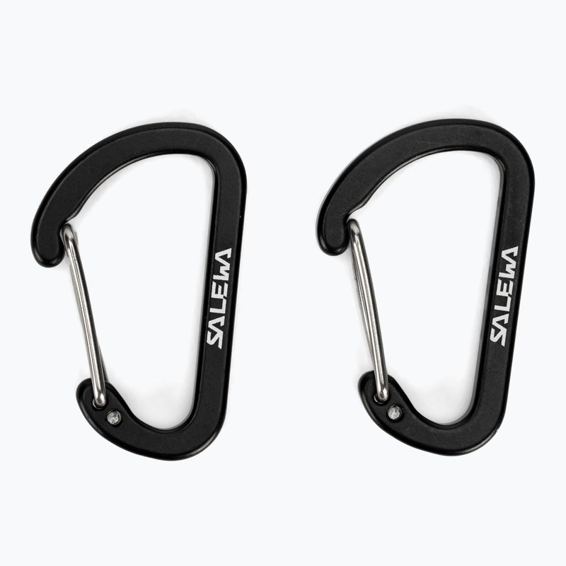 Karabinek Salewa Flat Wiregate 2 szt. black