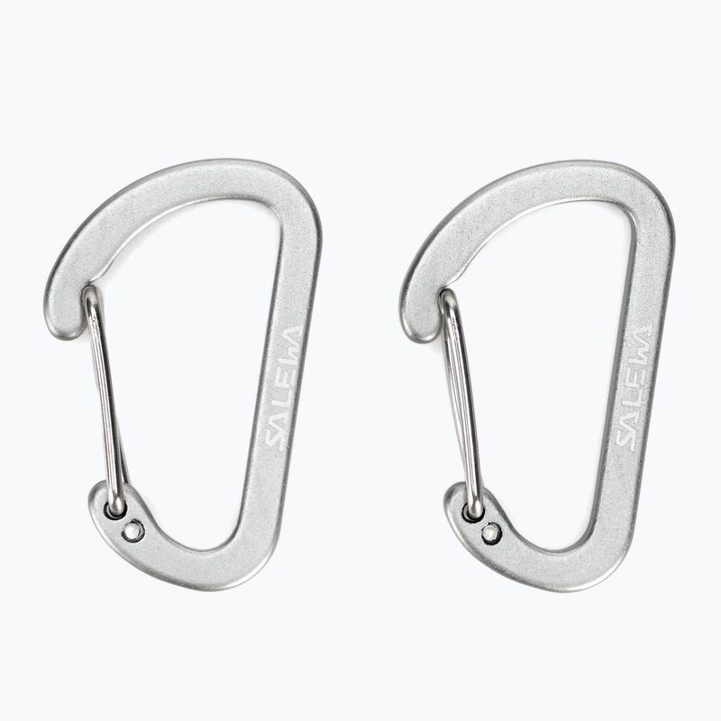 Karabinek Salewa Flat Wiregate 2 szt. grey