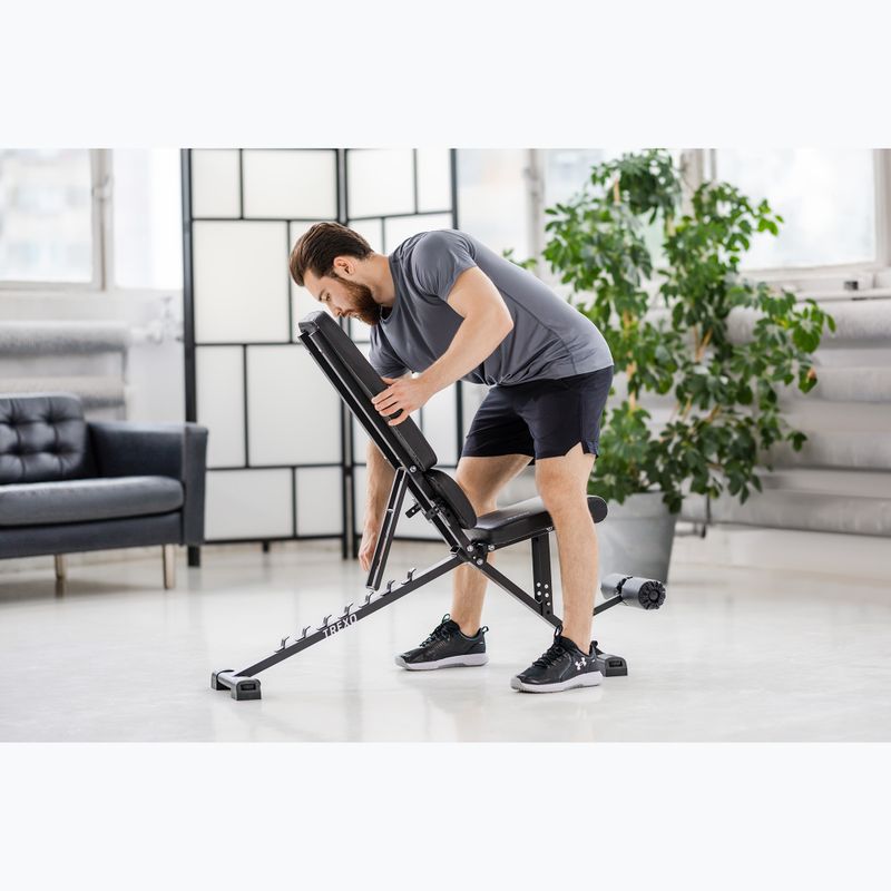 Ławka treningowa XTREXO B200 czarna 5