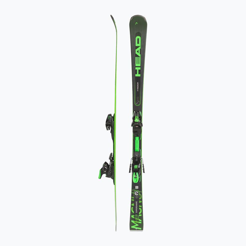 Narty zjazdowe HEAD Supershape e-Magnum SW SF-PR + wiązania PRD 12 black/neon green 2