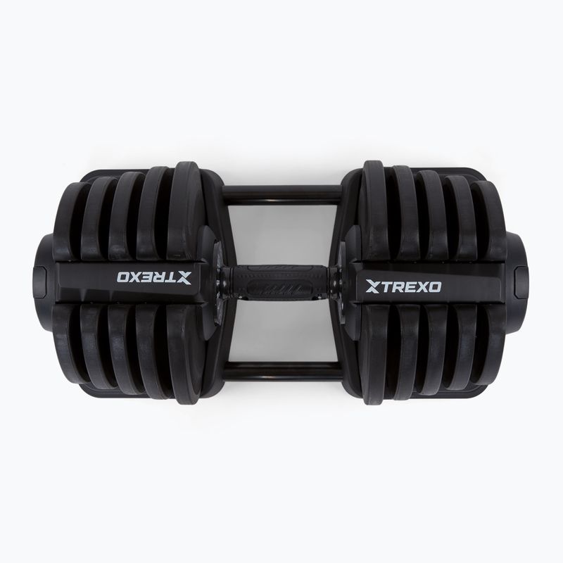 Hantel/sztanga 2w1 XTREXO TRX-ABD40 1-40 kg czarna/pomarańczowa 9