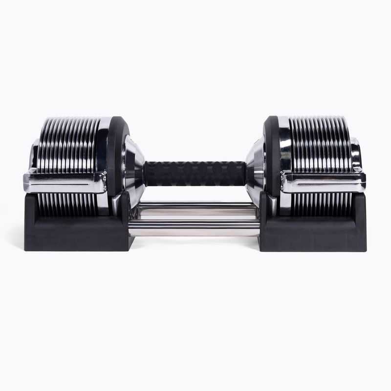 Hantel regulowany TREXO TRX-AD32C 3-32 kg srebrny 2