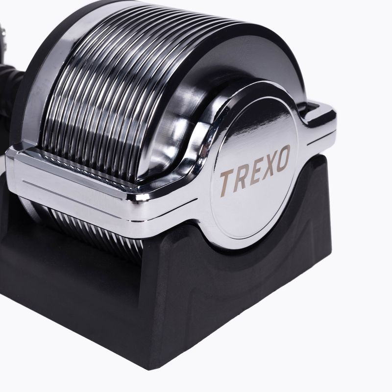 Hantel regulowany TREXO TRX-AD32C 3-32 kg srebrny 9
