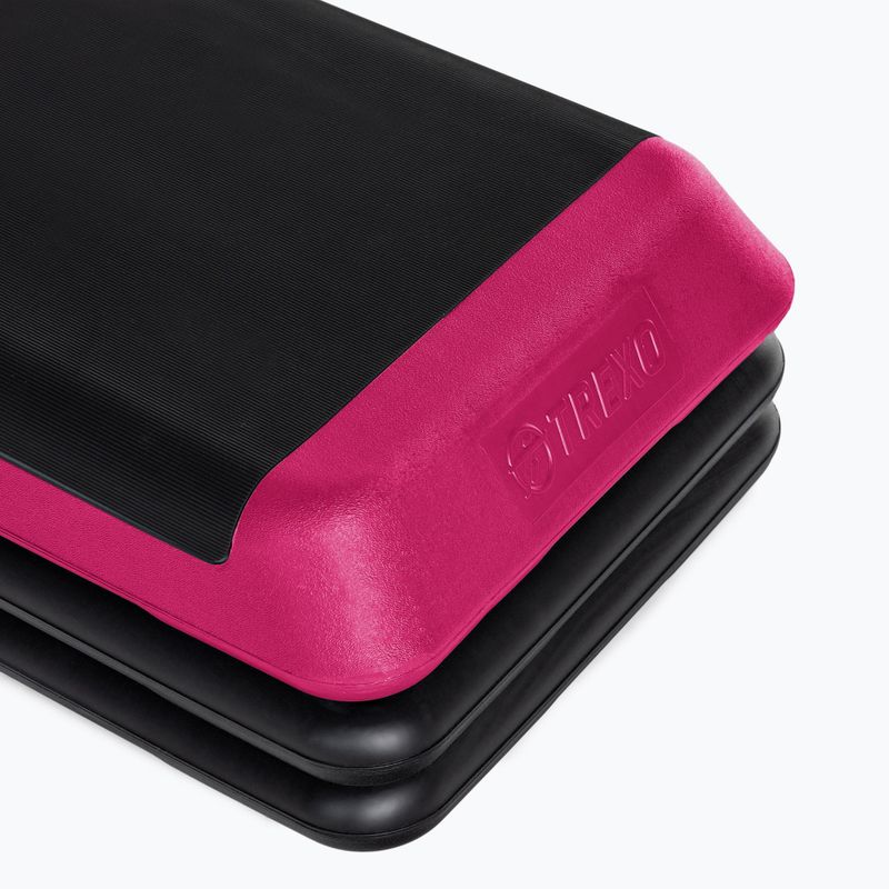 Step do aerobiku XTREXO Aerobic max stability czarny/różowy 8