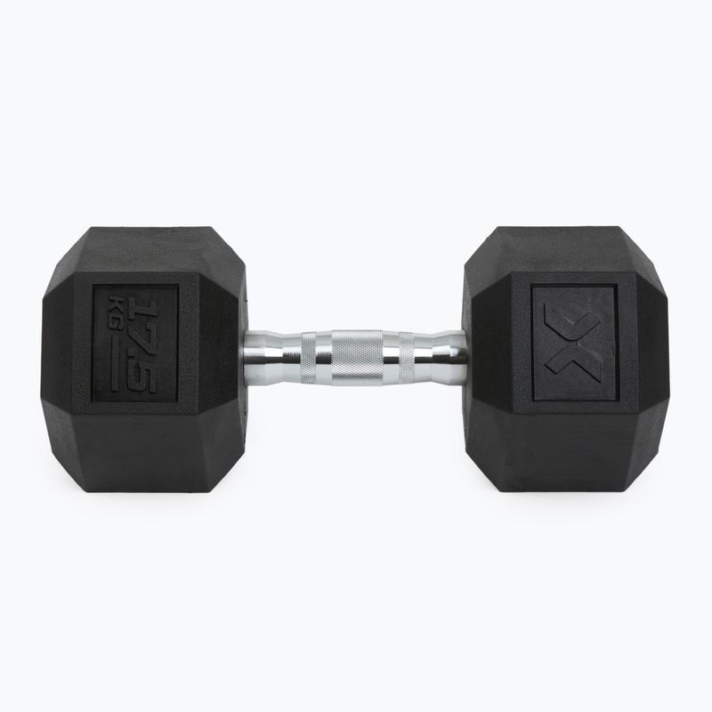 Hantel ogumowany XTREXO Hex 17.5 kg 7