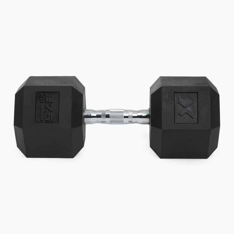 Hantel ogumowany XTREXO Hex 27.5 kg 7