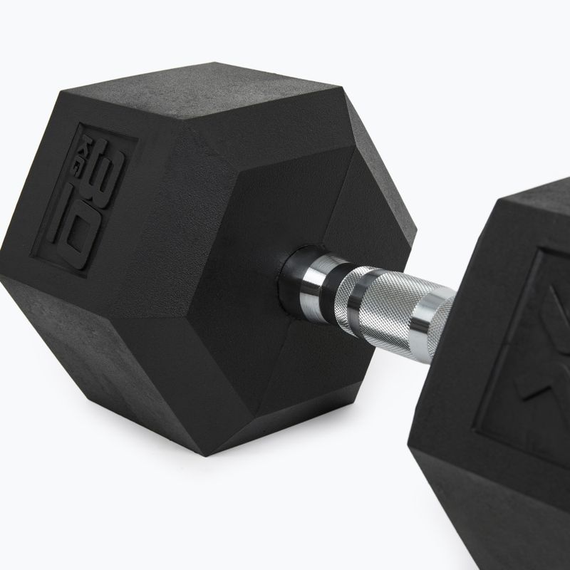 Hantel ogumowany XTREXO Hex 30 kg 8