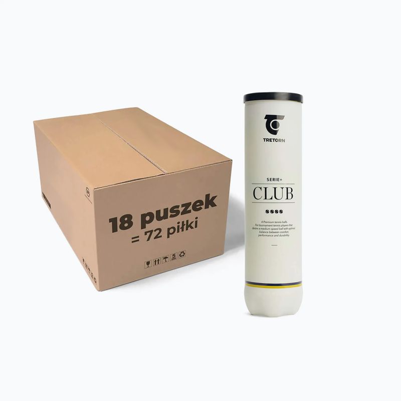 Piłki tenisowe Tretorn Serie+ Club 18 x 4szt.