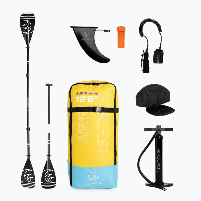 Deska SUP AQUASTIC Touring 12'6" żółty 16