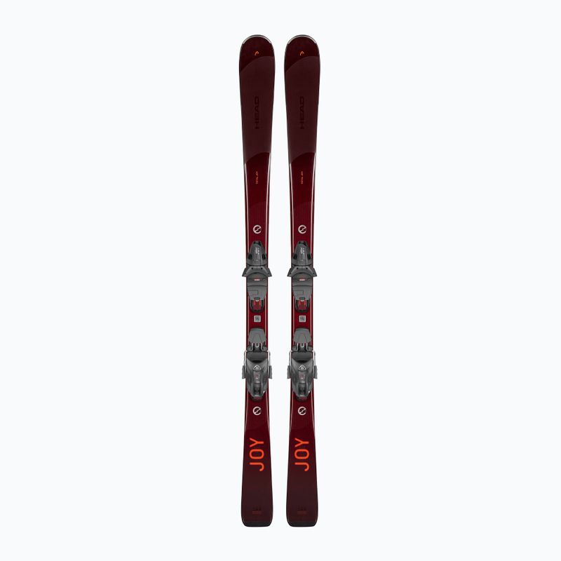 Narty zjazdowe damskie HEAD e-total Joy SW SLR Joy Pro + Protector SLR 11 GW dark red/orange
