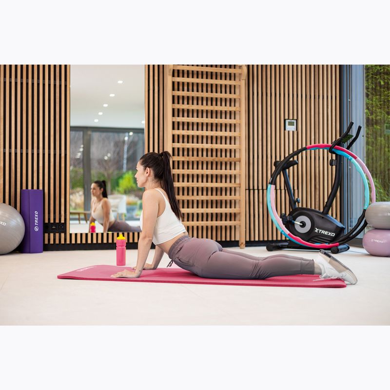 Mata do ćwiczeń XTREXO 15 mm z pasem różowy 4