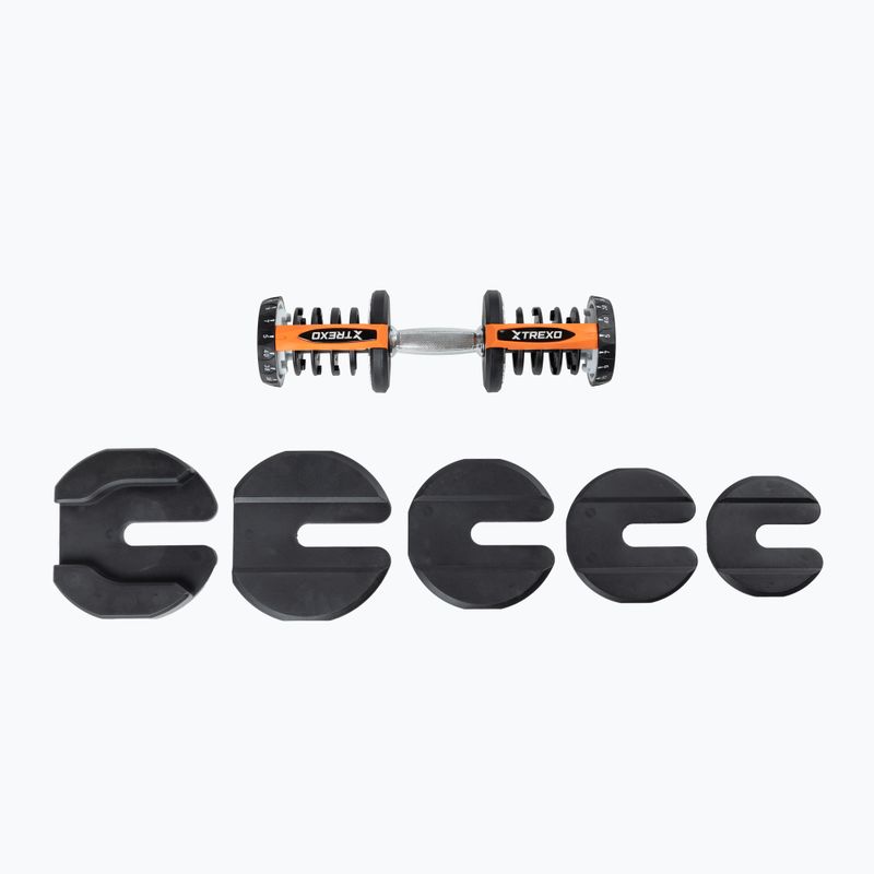 Hantel regulowany XTREXO ADT-40-BF 40 kg czarny 5