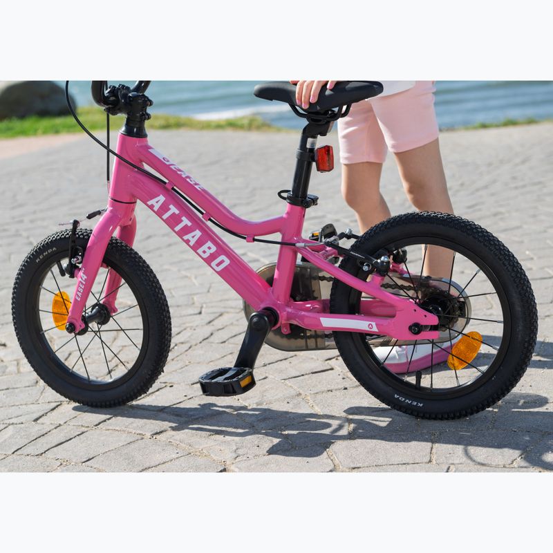 Rower dziecięcy ATTABO EASE 14" różowy 9