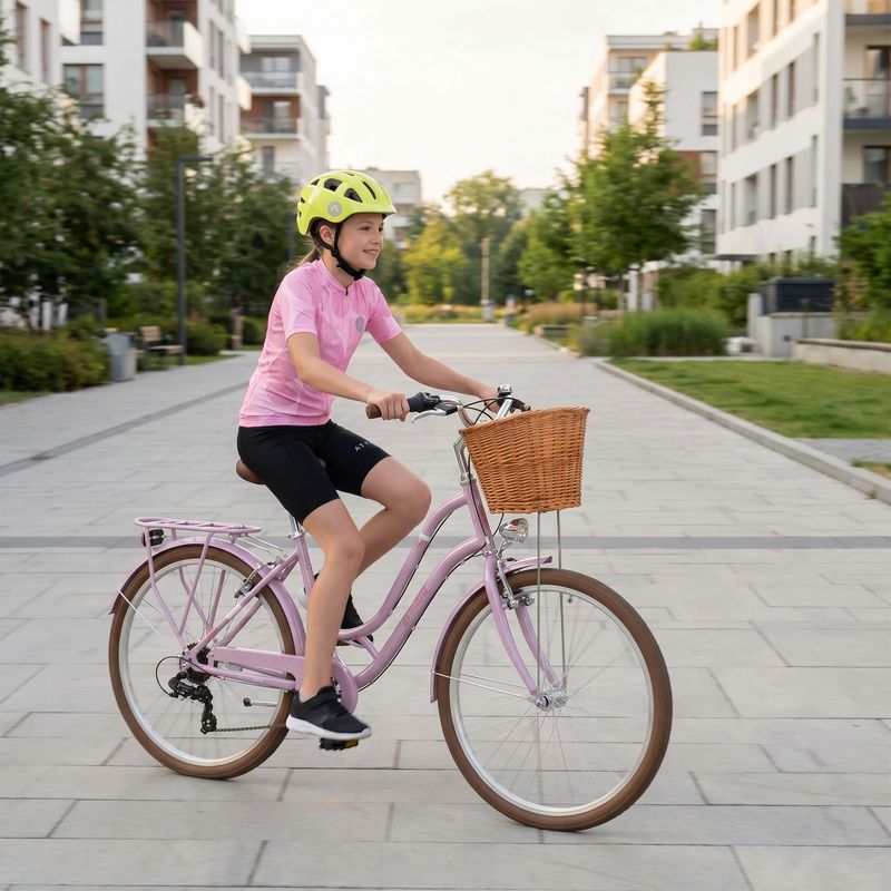 Rower miejski młodzieżowy ATTABO CITY 26" różowy 5