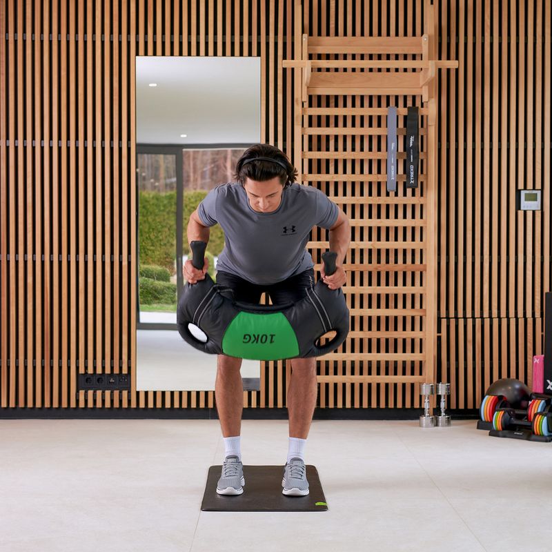 Worek bułgarski XTREXO 10 kg czarny/zielony 8