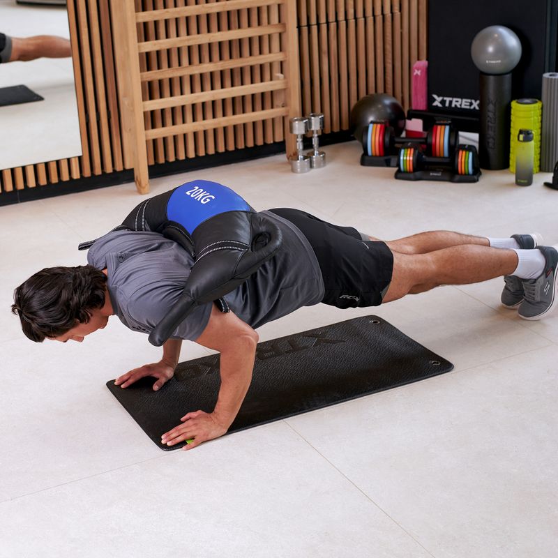 Worek bułgarski XTREXO 20 kg czarny/niebieski 11