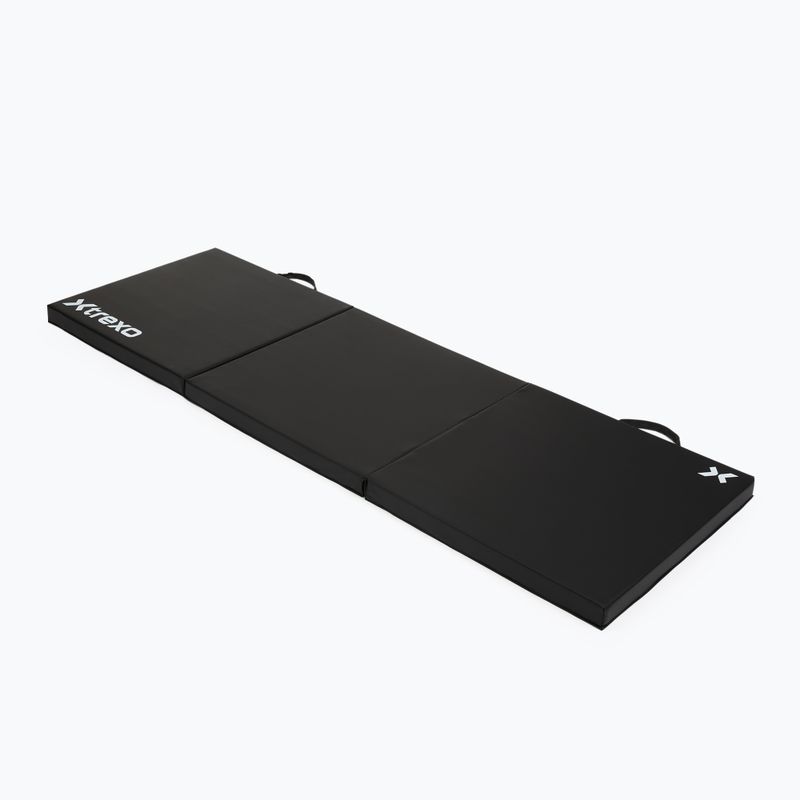 Materac gimnastyczny XTREXO składany 180 x  60 x 5 cm czarny 3