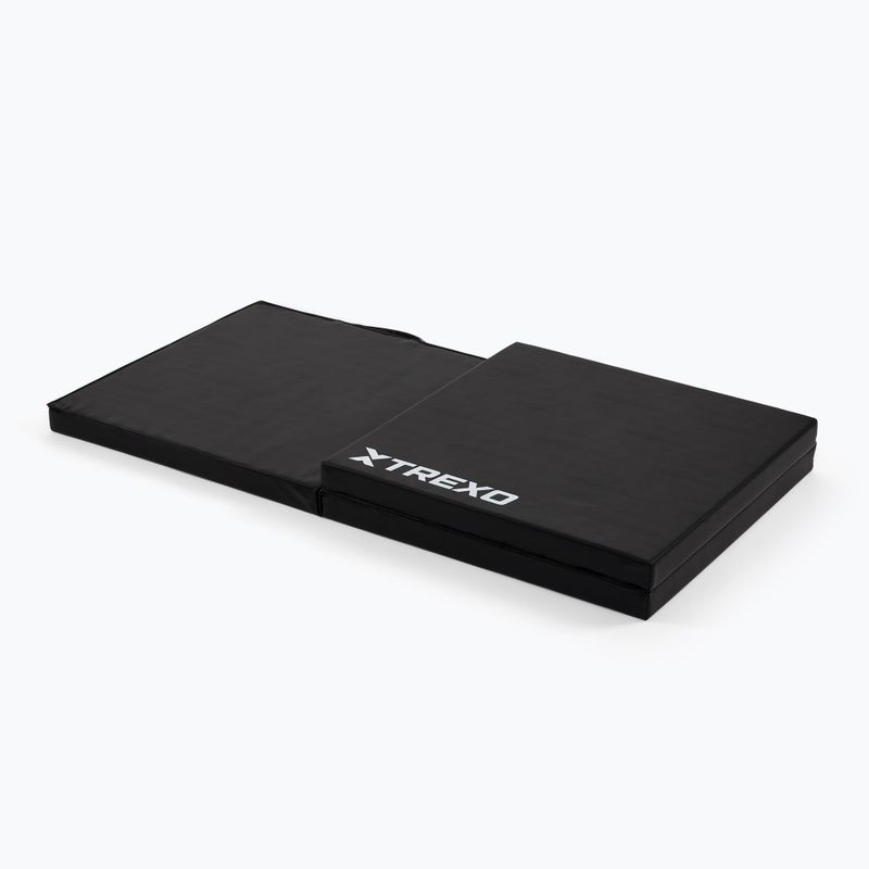 Materac gimnastyczny TREXO składany 180 x  60 x 5 cm czarny 3