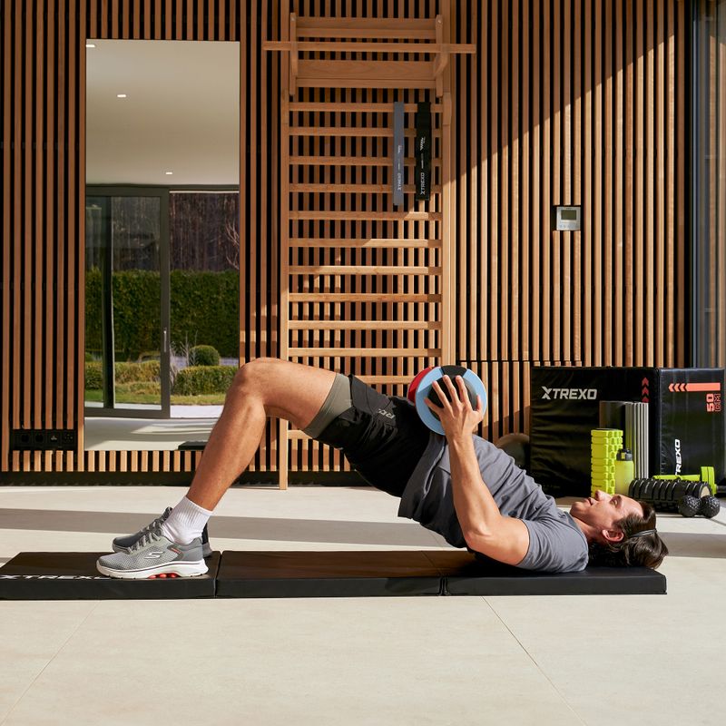 Materac gimnastyczny XTREXO składany 180 x 60 x 5 cm czarny 13