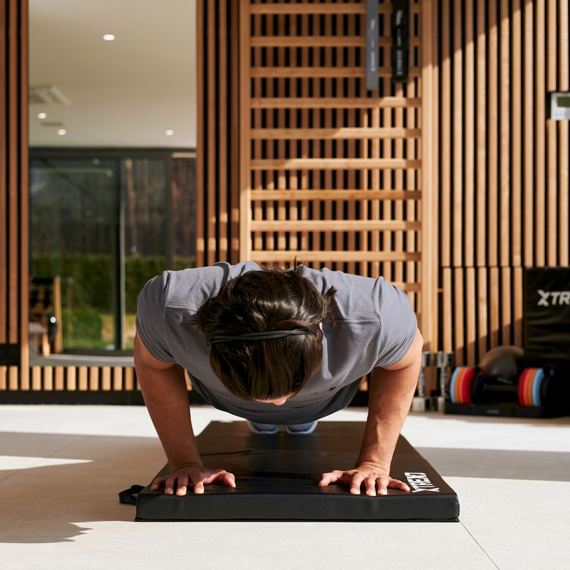 Materac gimnastyczny XTREXO składany 180 x 60 x 5 cm czarny 12