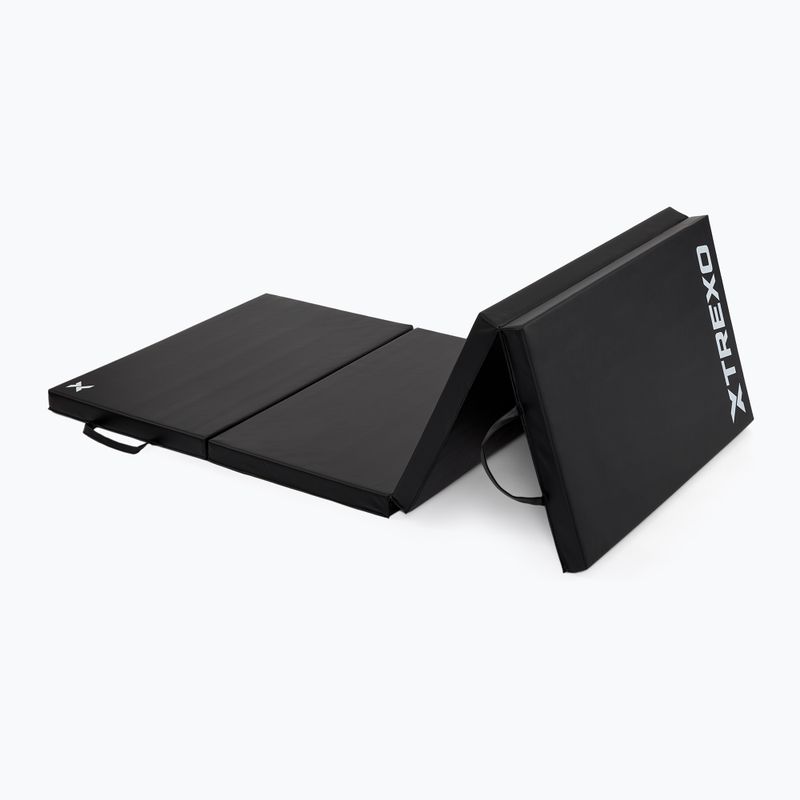Materac gimnastyczny XTREXO składany 195 x 80 x 5 cm czarny