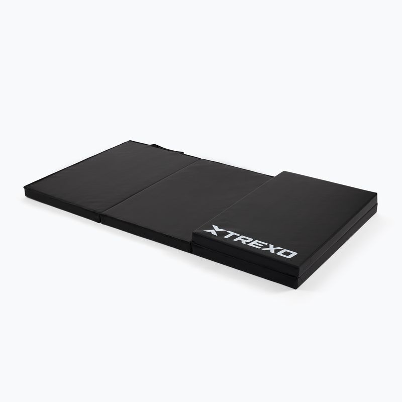 Materac gimnastyczny TREXO składany 195 x 80 x 5 cm czarny 3