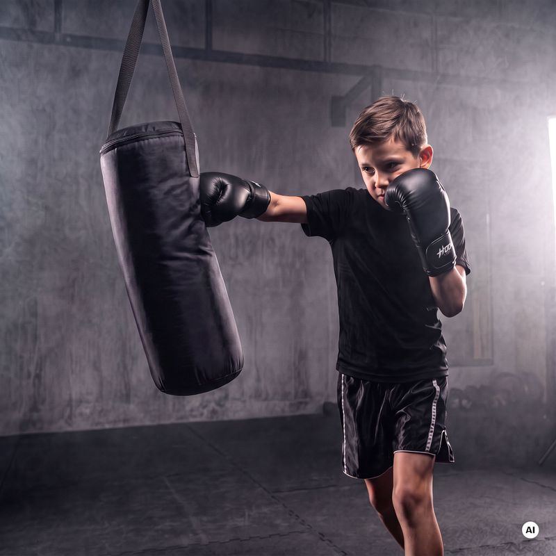 Zestaw bokserski dziecięcy HOOK FIGHTING Pierwszy Trening czarny 2