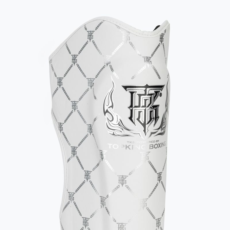 Ochraniacze piszczeli i stóp Top King Chain white/silver 6