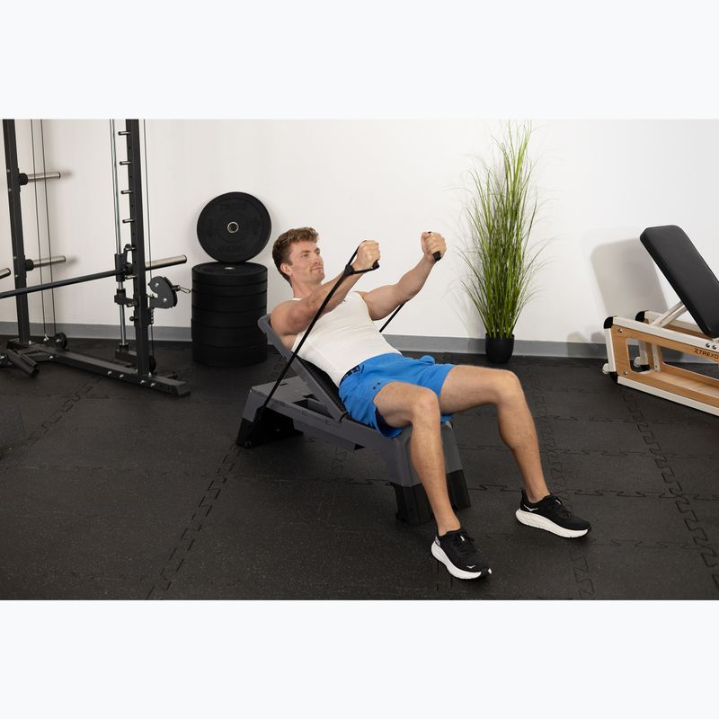 Step do aerobiku TREXO regulowany 2 w 1 z funkcją ławki szary 5