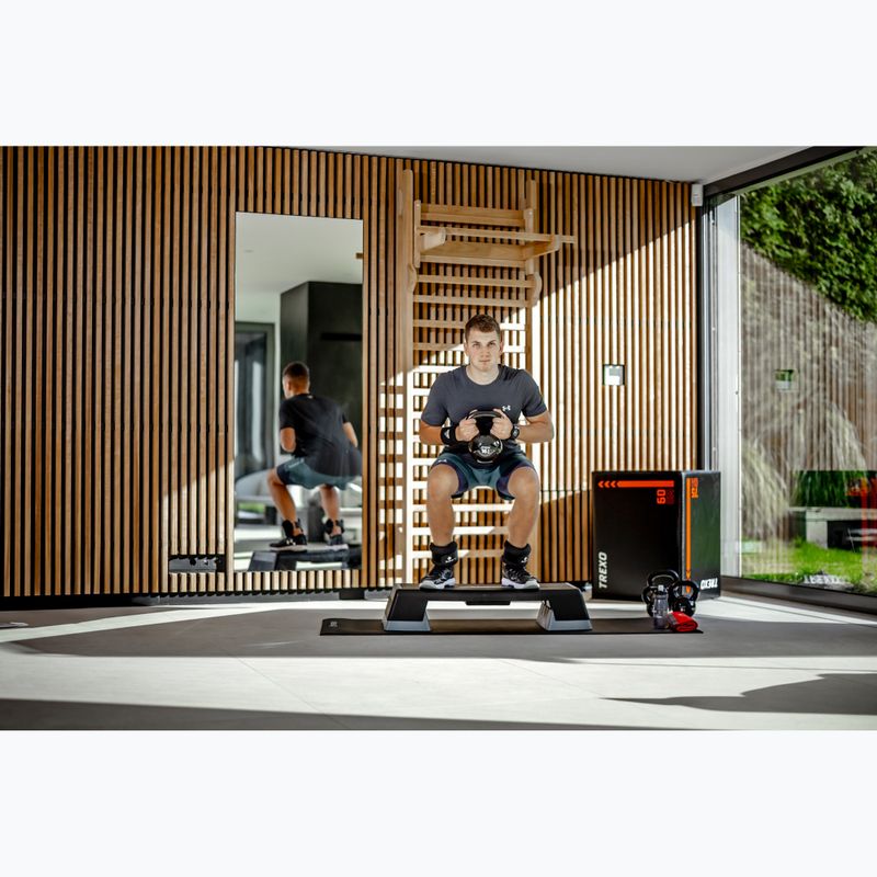 Step do aerobiku XTREXO antypoślizgowy max 250kg szary 7