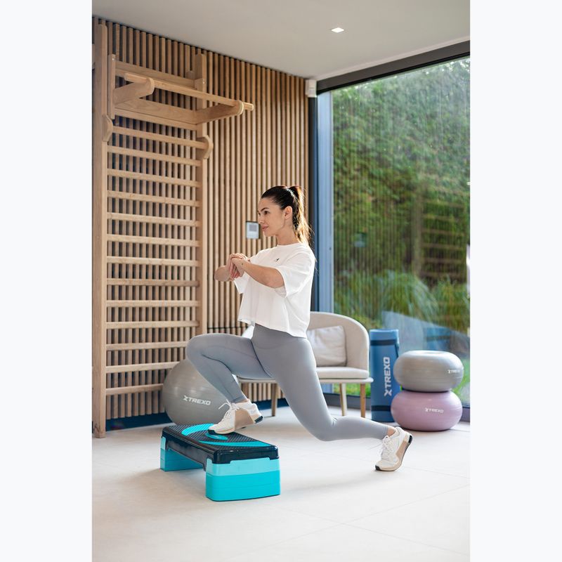 Step do aerobiku XTREXO 3 stopniowy max 250 kg niebieski 3